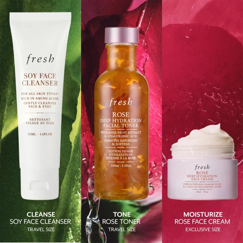 fresh Rose Hydration Ritual sada pro péči o pleť