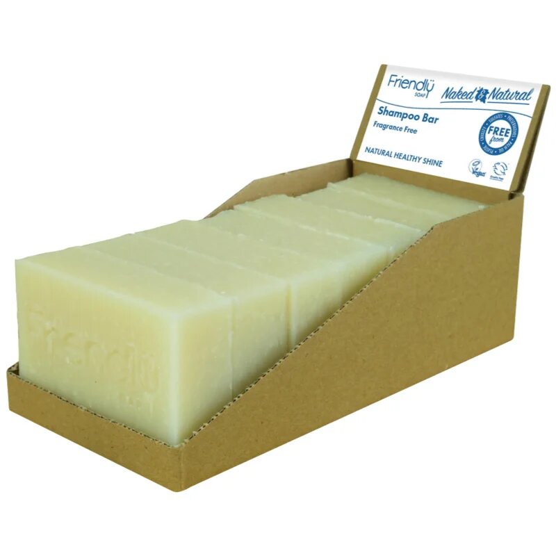 Friendly Soap Natural Shampoo Bar Fragrance Free přírodní mýdlo na vlasy bez parfemace 7x95 g