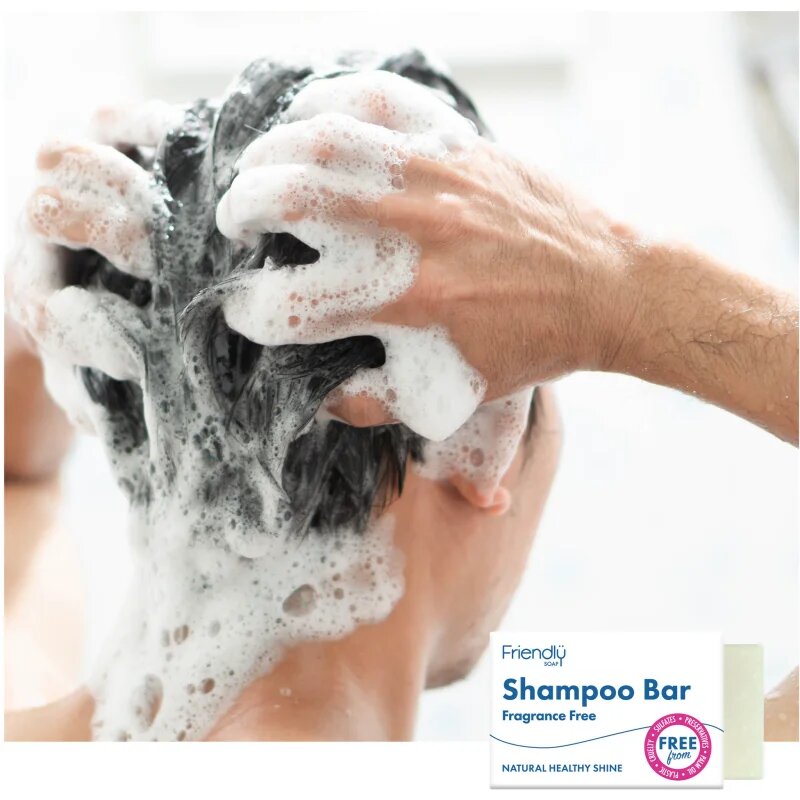 Friendly Soap Natural Shampoo Bar Fragrance Free přírodní mýdlo na vlasy bez parfemace 95 g