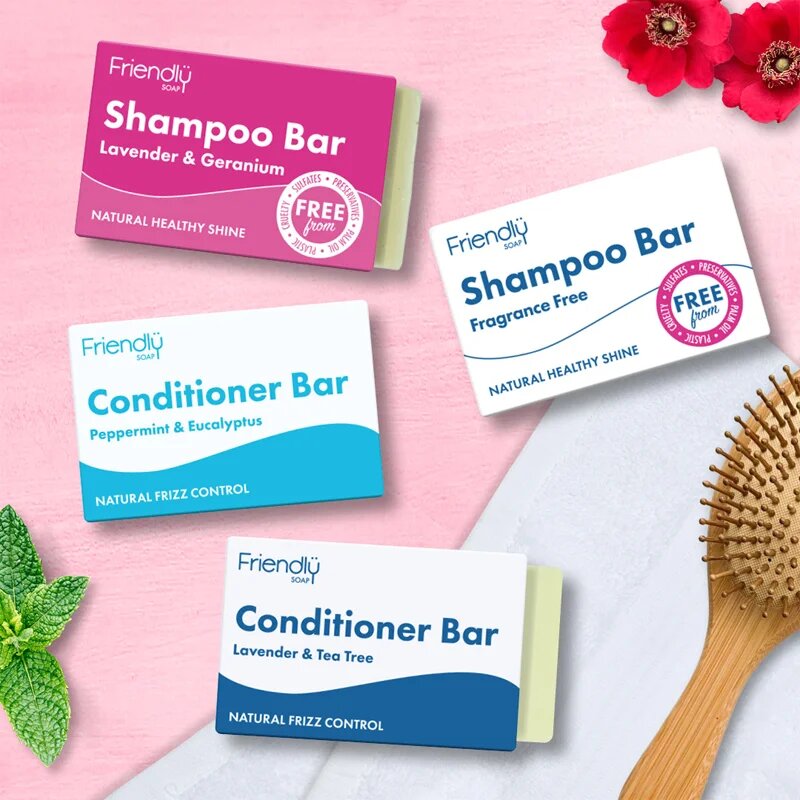 Friendly Soap Natural Shampoo Bar Fragrance Free přírodní mýdlo na vlasy bez parfemace 95 g