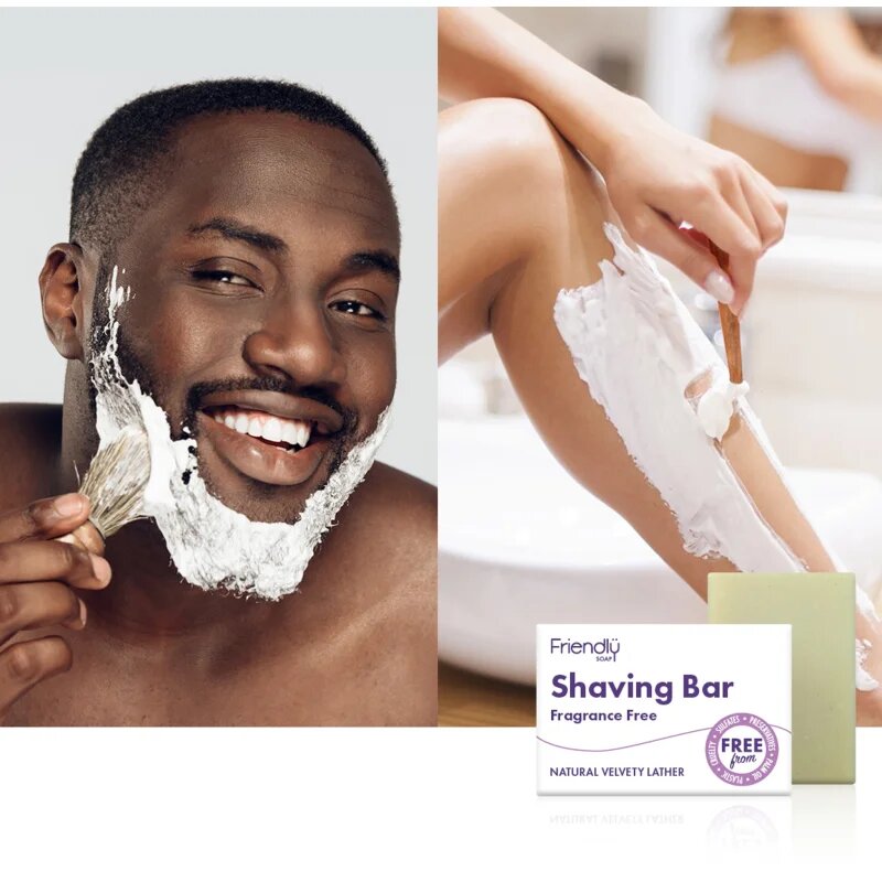 Friendly Soap Shaving Bar Fragrance Free přírodní mýdlo na holení bez parfemace 7x95 g