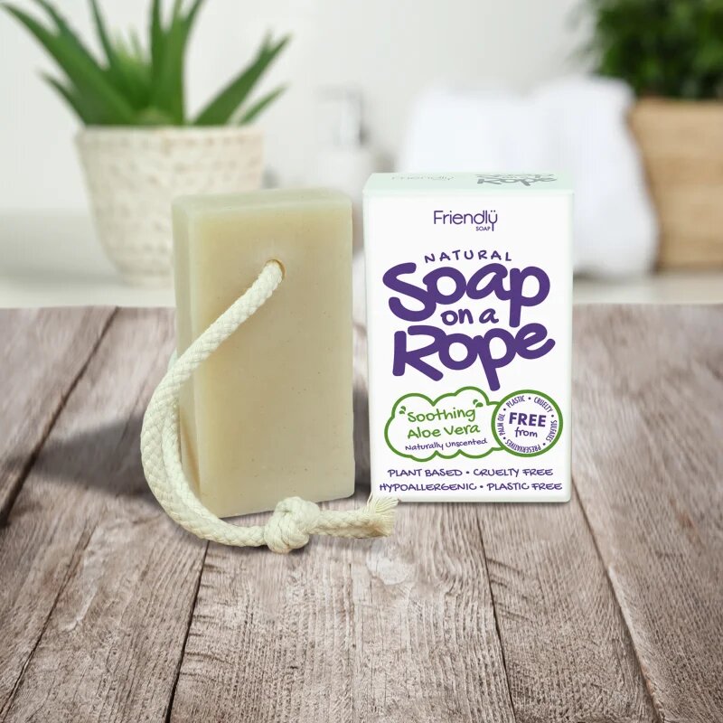 Friendly Soap Soap on a Rope Aloe Vera přírodní mýdlo na šňůrce 95 g