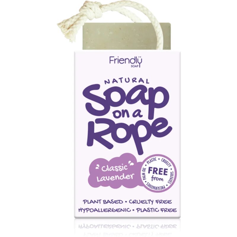 Friendly Soap Soap on a Rope Lavender přírodní mýdlo na šňůrce 95 g