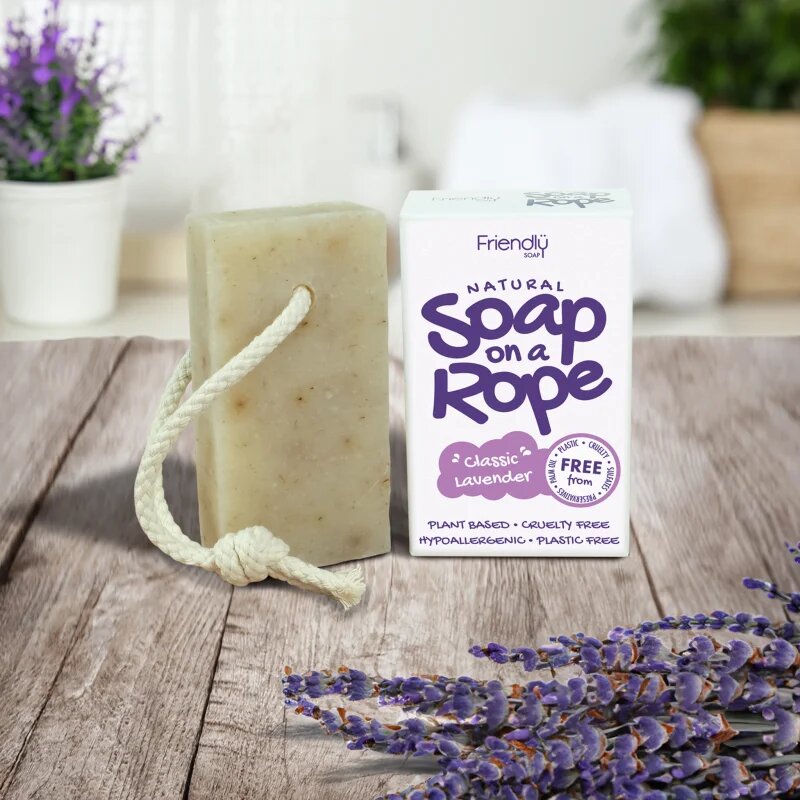 Friendly Soap Soap on a Rope Lavender přírodní mýdlo na šňůrce 95 g
