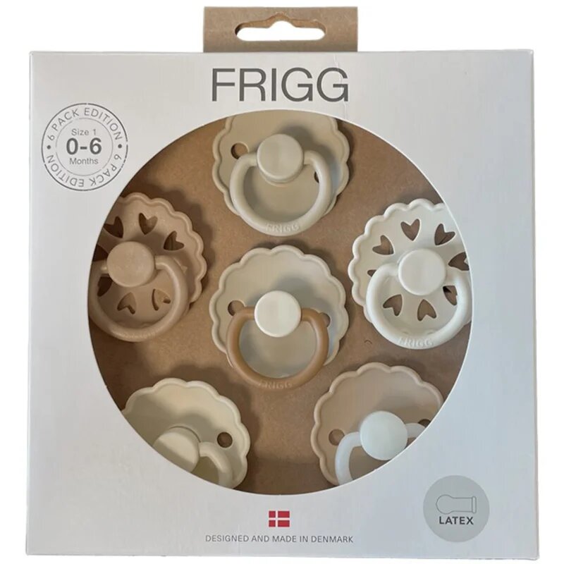 FRIGG 6 Pack Edition Size 1:0-6 months dudlík Cinnamon Charm