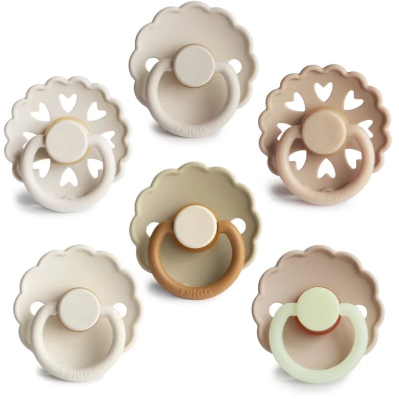 FRIGG 6 Pack Edition Size 2:6-18 months dudlík Cinnamon Charm 6 ks