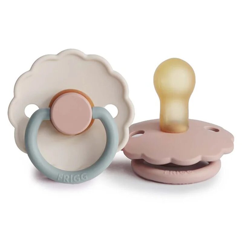 FRIGG Daisy Size 1:0-6 months dudlík Blush/Cotton candy 2 ks