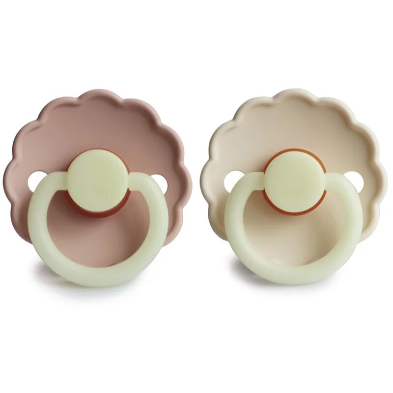 FRIGG Daisy Size 2:6-18 months dudlík Blush night/Cream night 2 ks