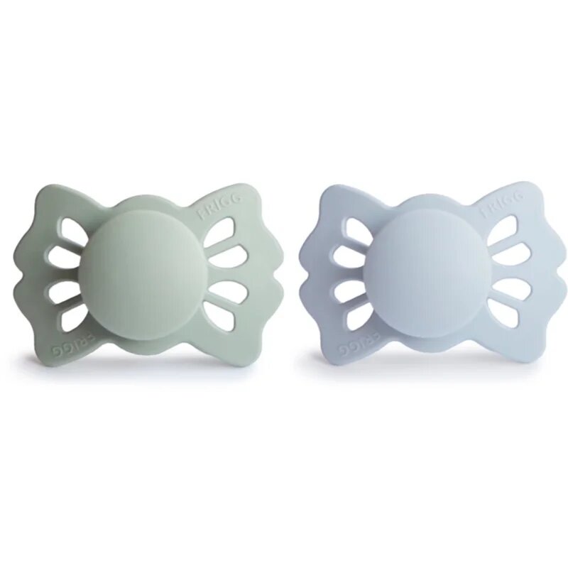 FRIGG Lucky Size 1:0-6 months dudlík Sage/Powder Blue 2 ks