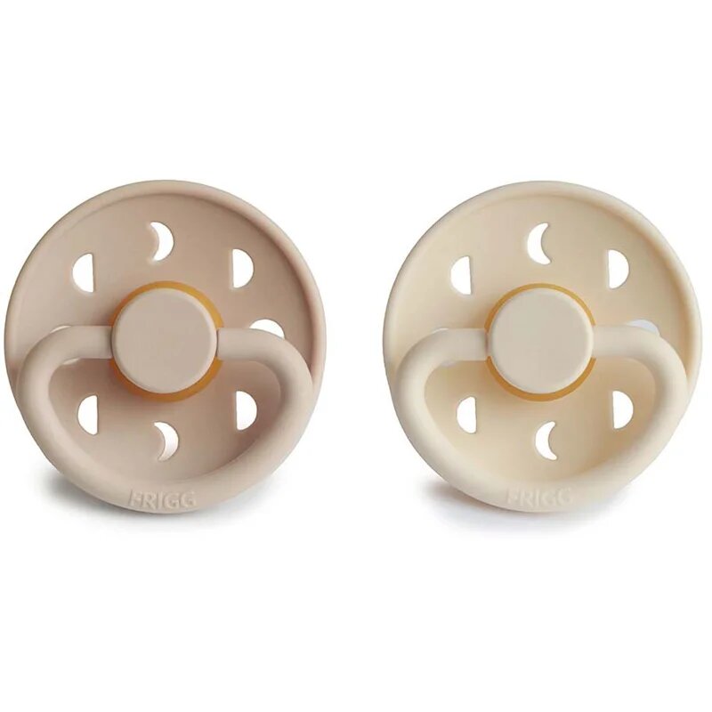 FRIGG Moon Phase Size 2:6-18 months dudlík Cream/Croissant 2 ks