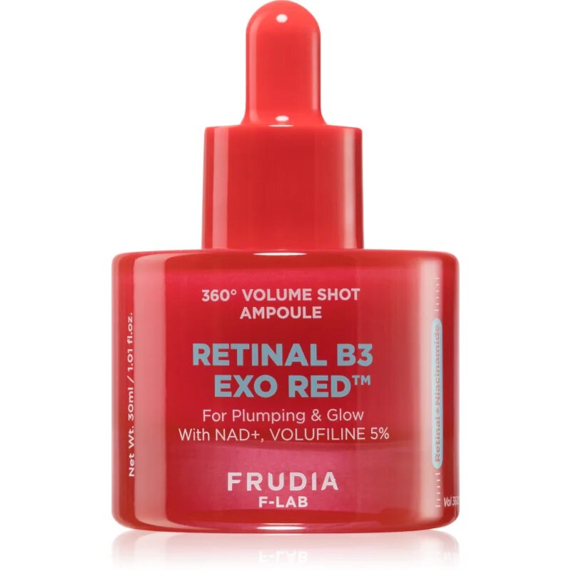 Frudia Retinal B3 Exo Red 360° Volume Shot Ampoule rozjasňující pleťové sérum zvyšující elasticitu pleti 30 ml