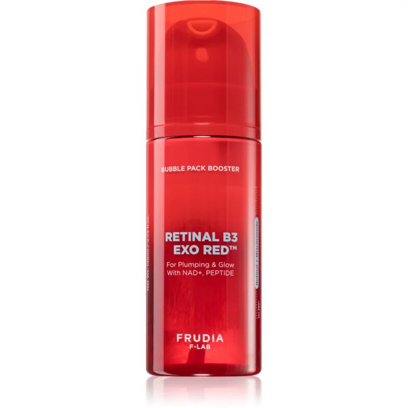 Frudia Retinal B3 Exo Red Bubble Pack Booster osvěžujicí a hydratační booster pro rozjasnění a vyhlazení pleti 140 ml