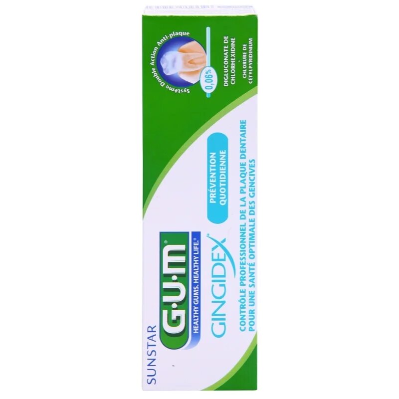 G.U.M Gingidex 006% pasta proti zubnímu plaku a pro zdravé dásně 75 ml