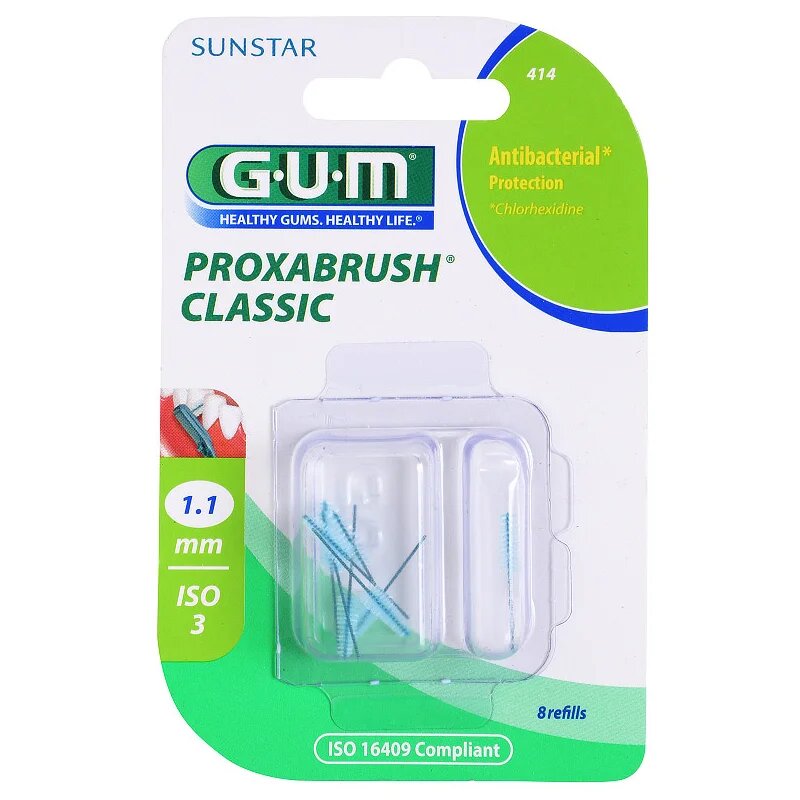 G.U.M Proxabrush Classic náhradní mezizubní kartáčky v blistru 11 mm 8 ks