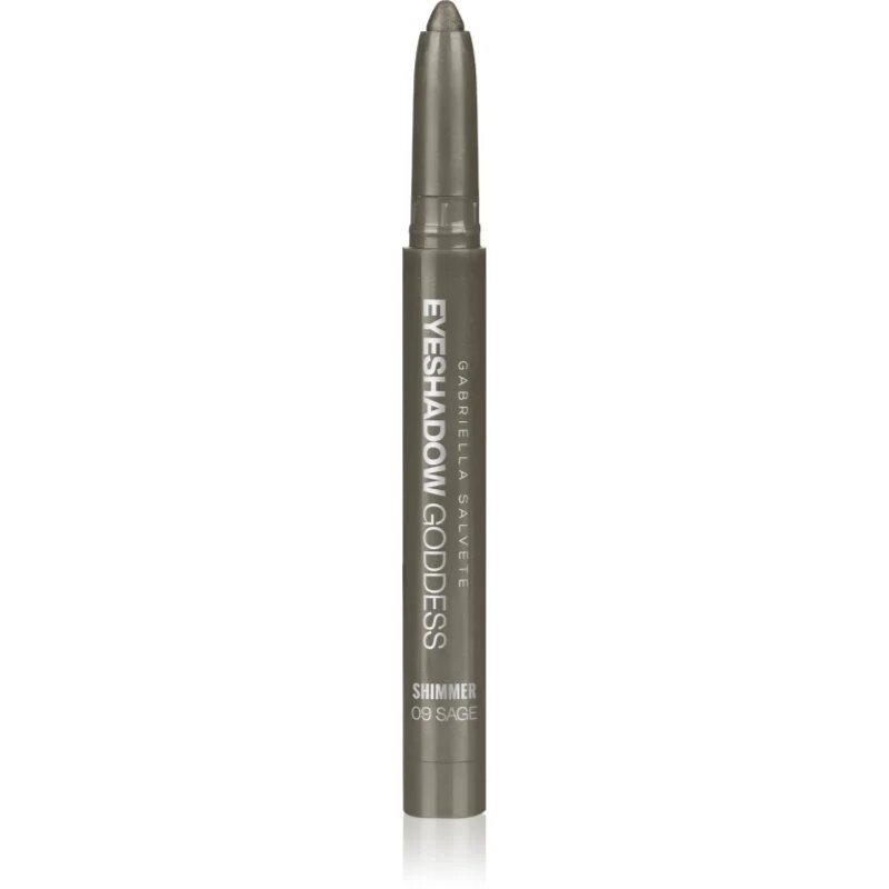 Gabriella Salvete Eyeshadow Goddess krémové oční stíny v tužce odstín Shimmer 09 Sage 1.3 g