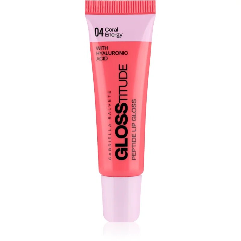 Gabriella Salvete Glosstitude Peptide Lip Gloss hydratační lesk na rty odstín 04 Coral Energy 10 ml