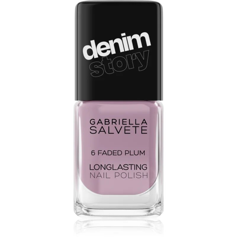 Gabriella Salvete Longlasting Enamel Denim Story dlouhotrvající lak na nehty odstín 06 Faded Plum 11 ml