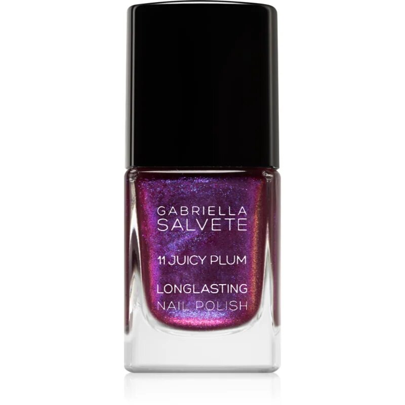 Gabriella Salvete Longlasting Enamel lak na nehty s holografickým efektem odstín 11 Juicy Plum 11 ml