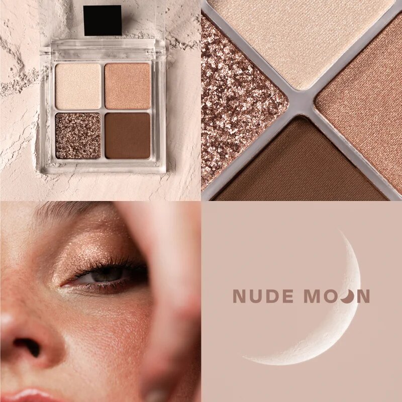 Gabriella Salvete Over The Moon paletka očních stínů Nude Moon 4 g