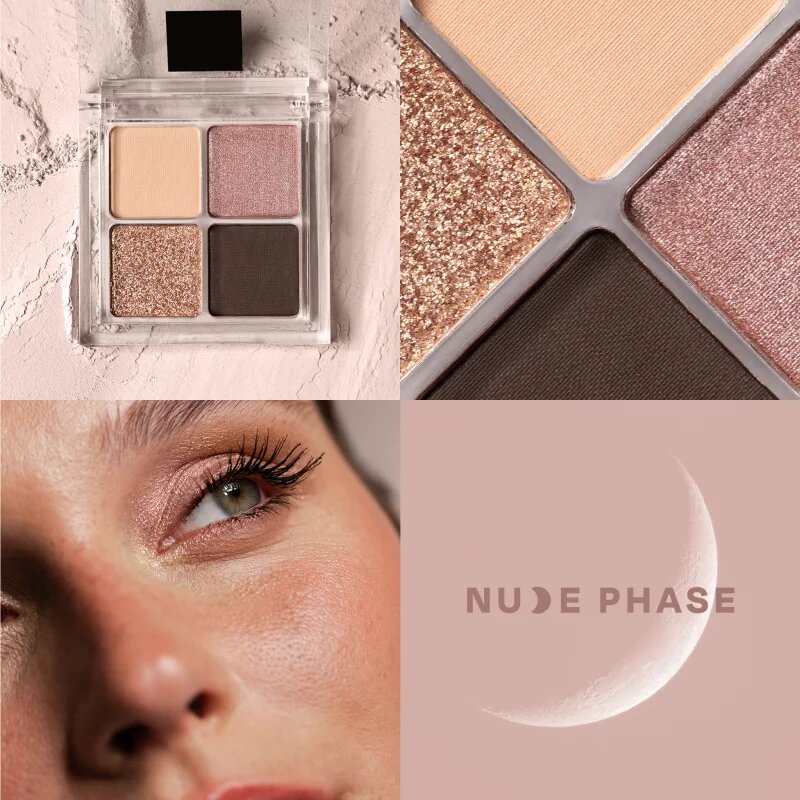 Gabriella Salvete Over The Moon paletka očních stínů Nude Phase 4 g