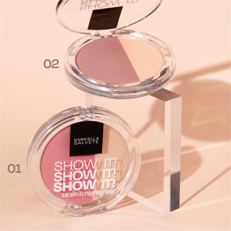 Gabriella Salvete Show It! tvářenka s rozjasňovačem odstín 02 9 g