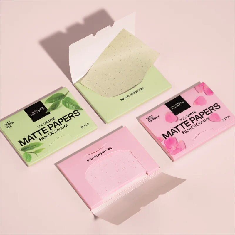 Gabriella Salvete SoulMatte Green Tea matující papírky se zeleným čajem 50 ks