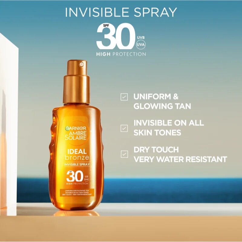 Garnier Ambre Solaire Ideal Bronze pečující a opalovací olej SPF 30 150 ml
