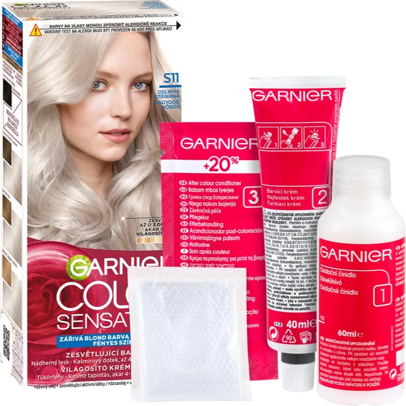 Garnier Color Sensation barva na vlasy odstín S11 Ultra Smoky Blonde 1 ks