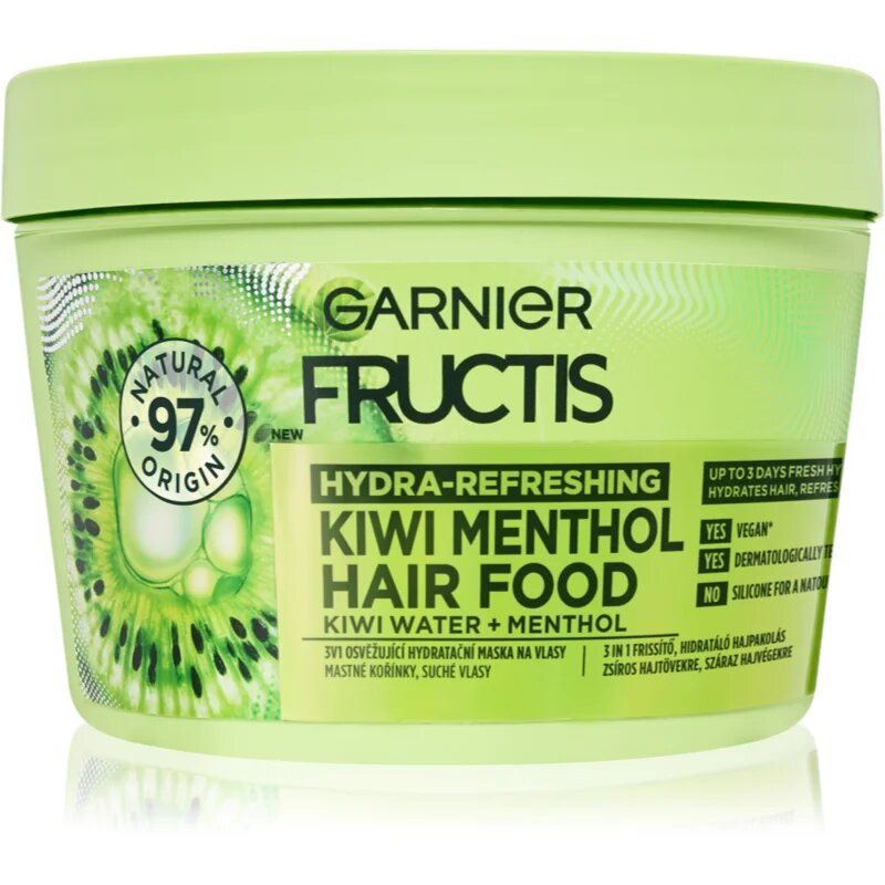 Garnier Fructis 3 in 1 osvěžující hydratační maska na vlasy s vůní 400 ml