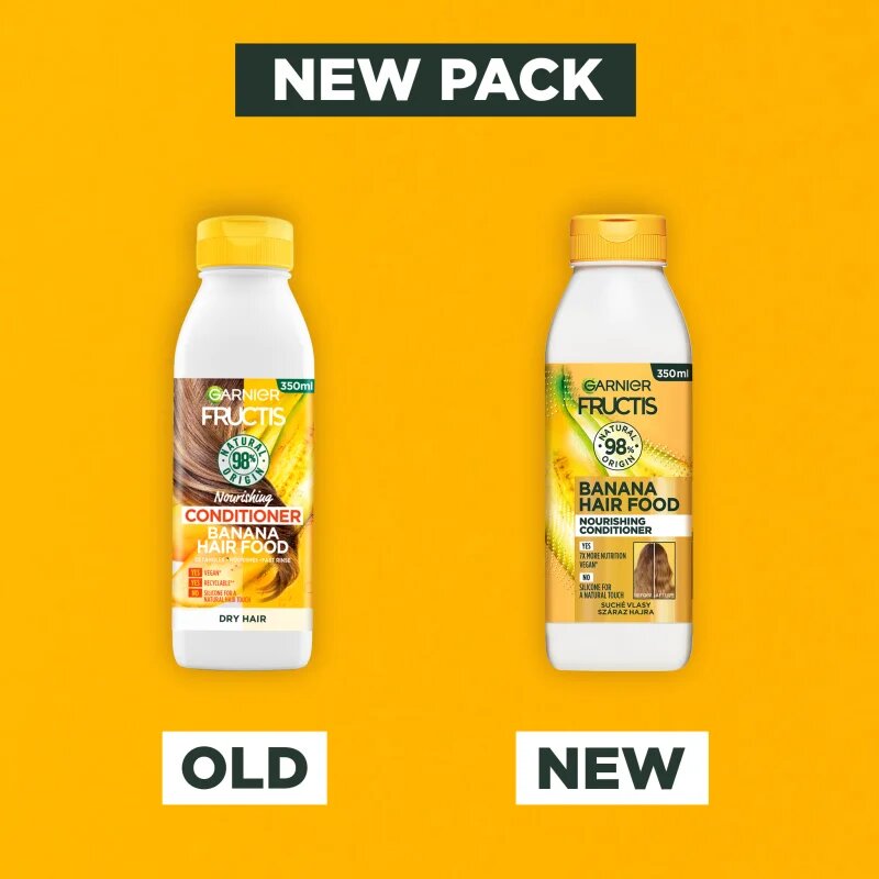 Garnier Fructis Banana Hair Food vyživující kondicionér pro suché vlasy 350 ml