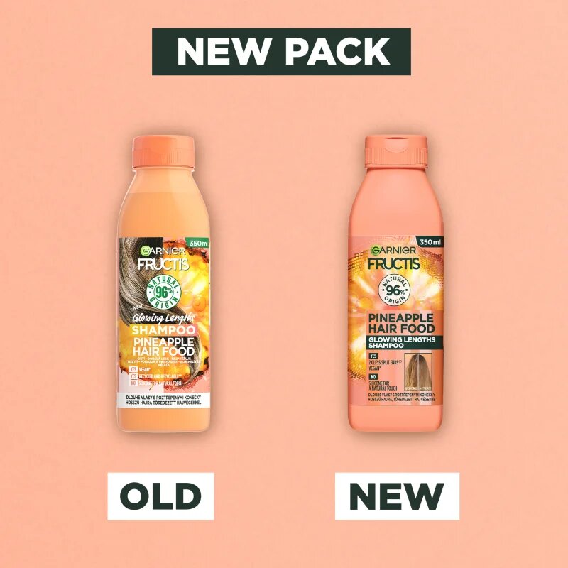 Garnier Fructis Pineapple Hair Food šampon pro dlouhé vlasy 350 ml