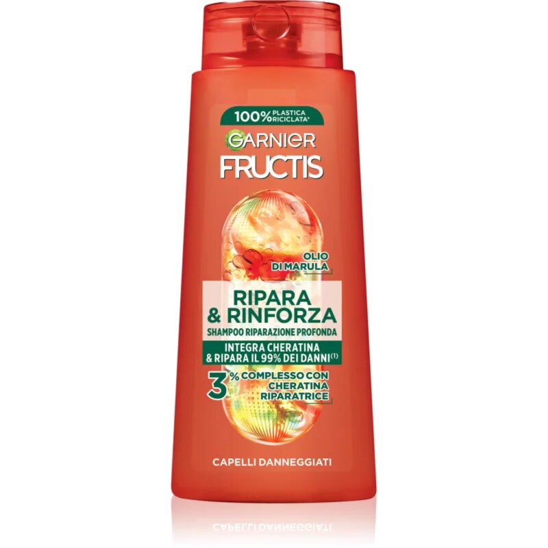 Garnier Fructis Ripara & Rinforza posilující šampon pro poškozené vlasy 700 ml