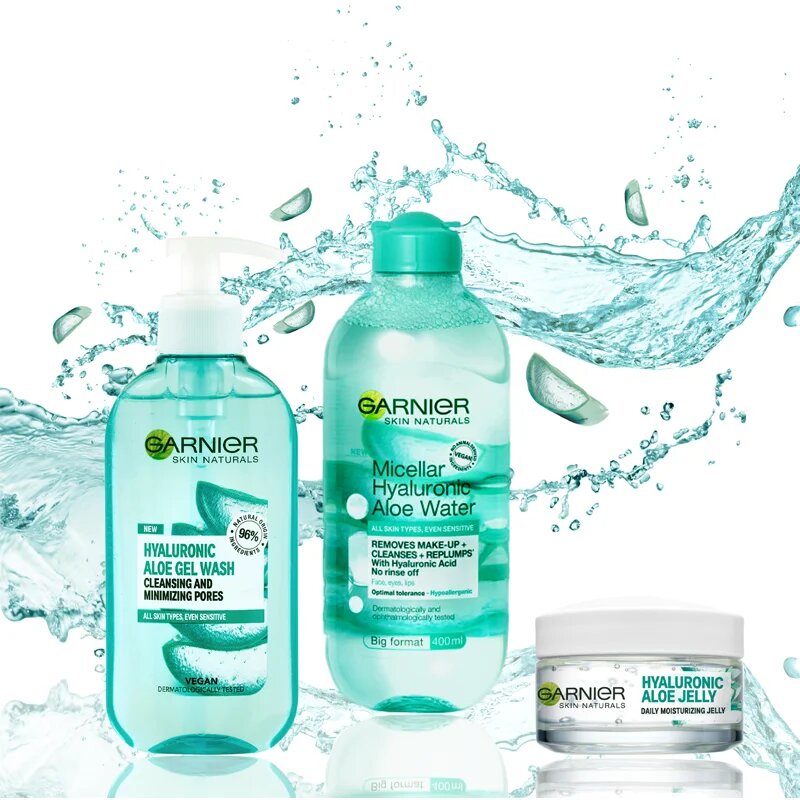 Garnier Hyaluron + Hyaluronic Aloe čisticí gel 200 ml