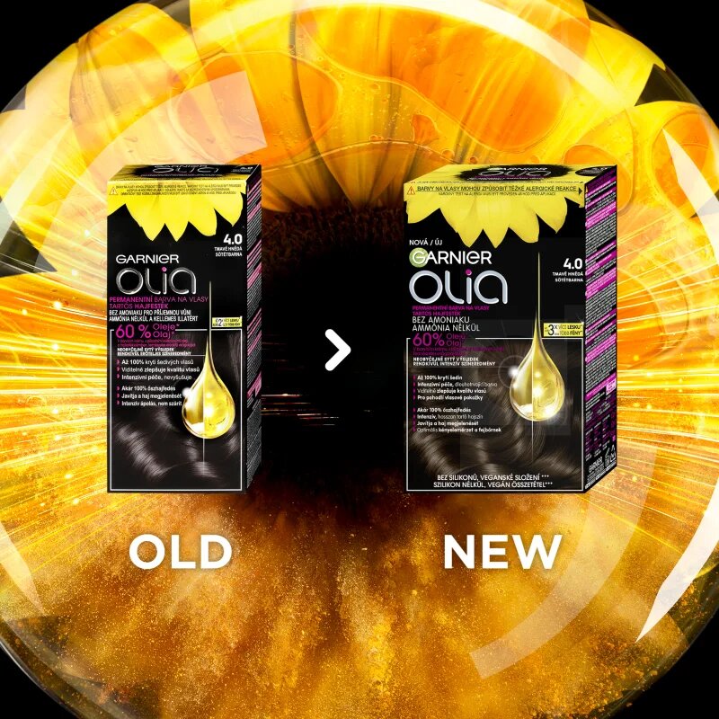 Garnier Olia Big Kit permanentní barva na vlasy odstín 9.11 Silver Smoke 1 ks