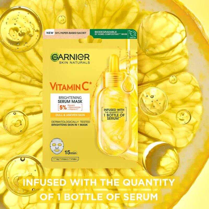 Garnier Textil Masks Party Mix sada plátýnkových masek