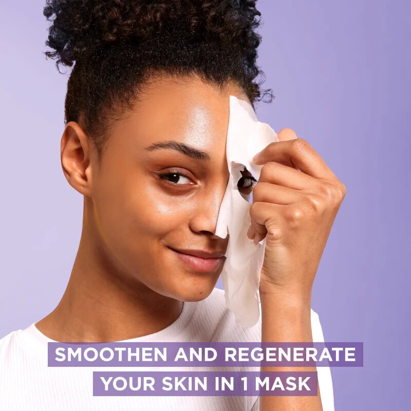 Garnier Textil Masks Pro-Retinol vyhlazující plátýnková maska s retinolem 22 g