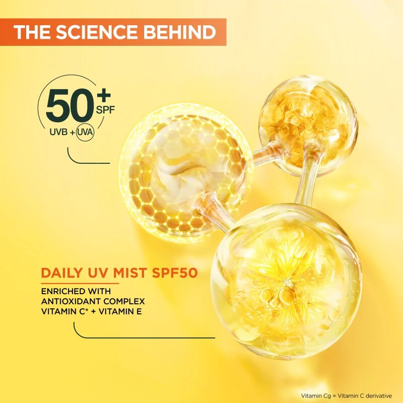 Garnier Vitamin C pleťová mlha (rozjasňující) SPF 50+ 75 ml