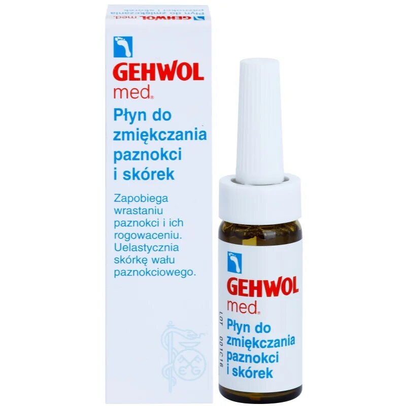 Gehwol MED. změkčující péče na zarůstající nehty a silně zrohovatělou kuži na chodidlech 15 ml