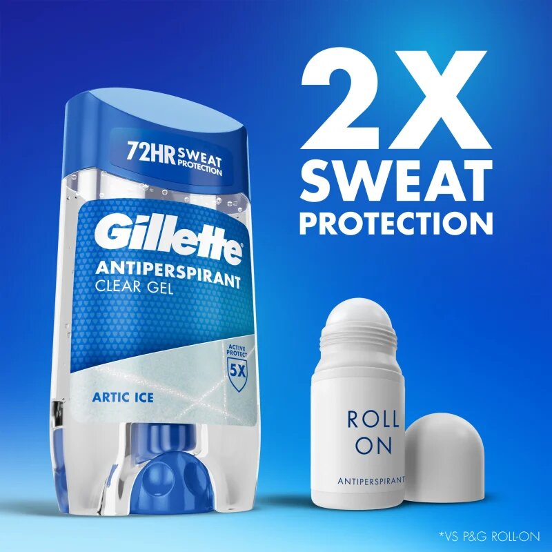 Gillette Arctic Ice gelový antiperspirant pro muže 70 ml
