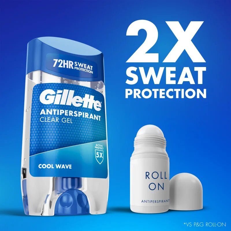 Gillette Cool Wave gelový antiperspirant pro muže 70 ml