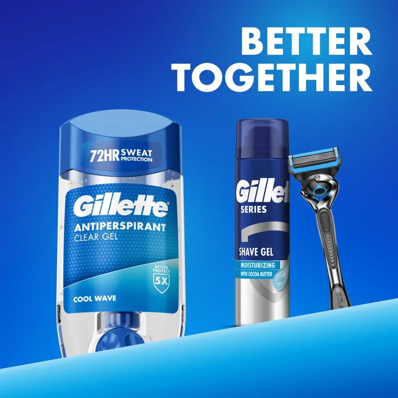 Gillette Cool Wave gelový antiperspirant pro muže 70 ml
