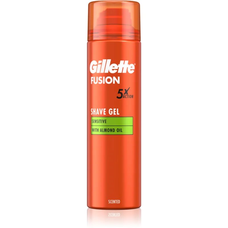 Gillette Fusion5 Sensitive gel na holení pro citlivou pleť 200 ml