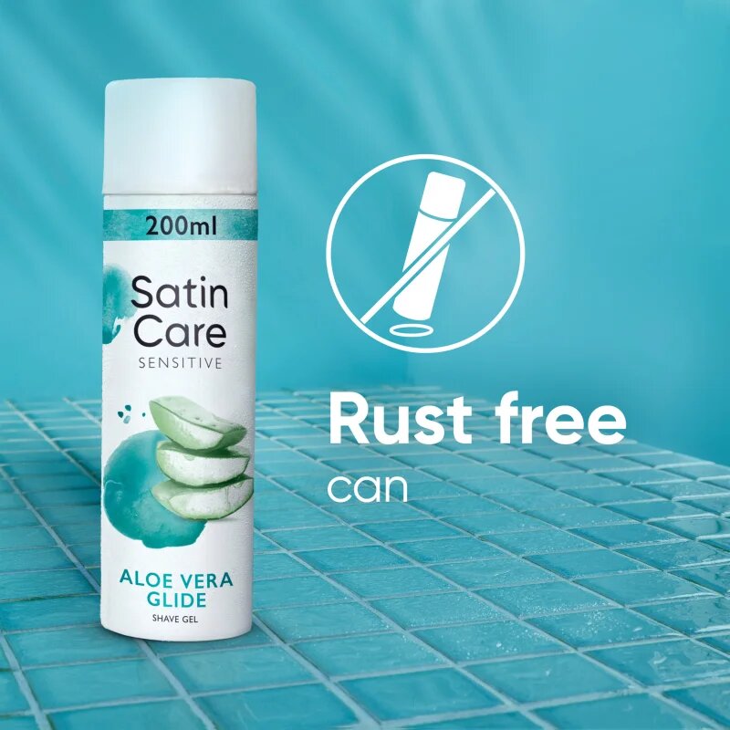 Gillette Satin Care gel na holení pro ženy Aloe Vera 200 ml