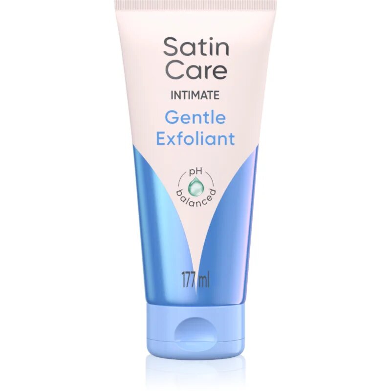 Gillette Satin Care Intimate jemný peeling pro úpravu linie bikin 177 ml
