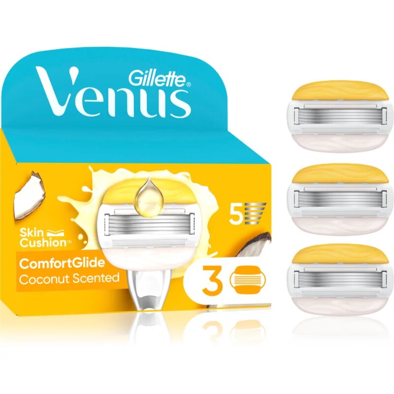 Gillette Venus Comfortglide Coconut náhradní břity 3 ks