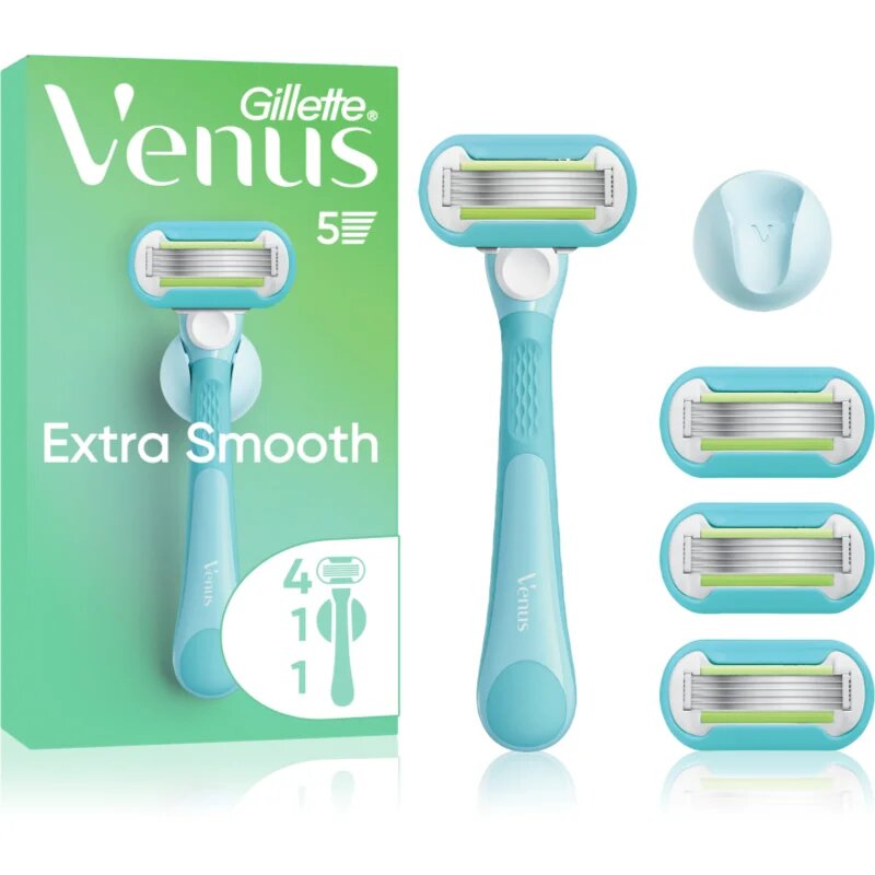 Gillette Venus Extra Smooth dámský holicí strojek s držákem do sprchy + náhradní břity 6 ks