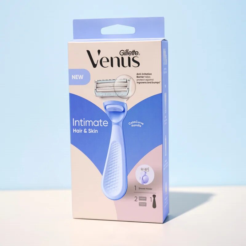 Gillette Venus Intimate dámský holicí strojek pro úpravu linie bikin + náhradní břity 3 ks