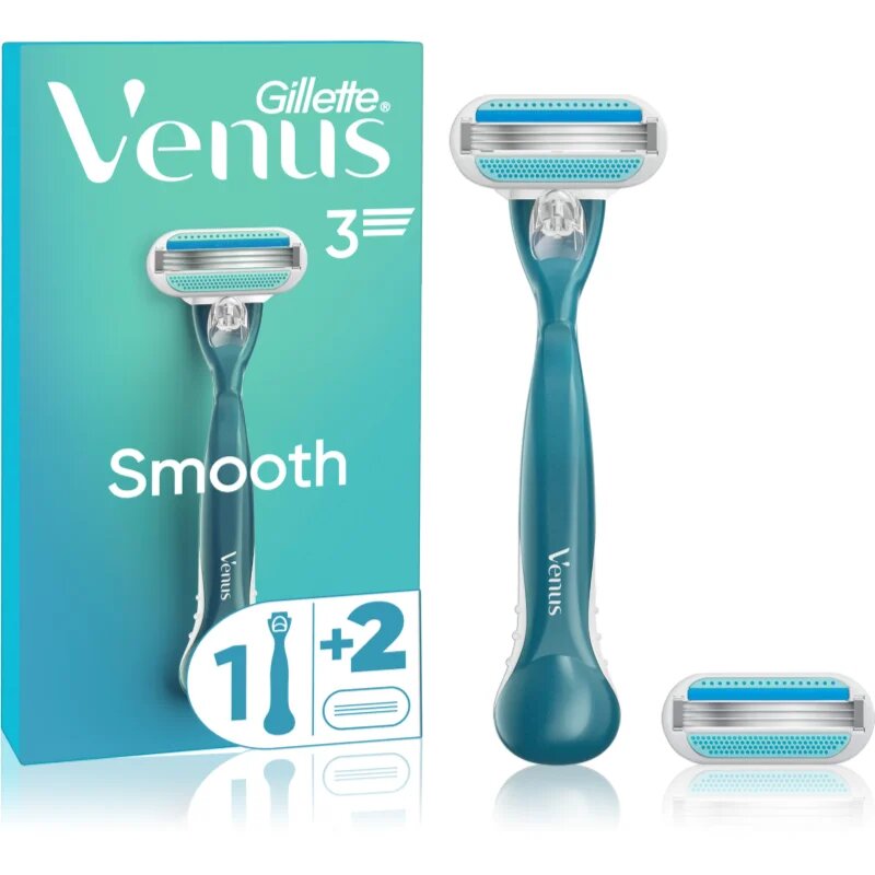 Gillette Venus Smooth holicí strojek + 2 náhradní hlavice 1 ks