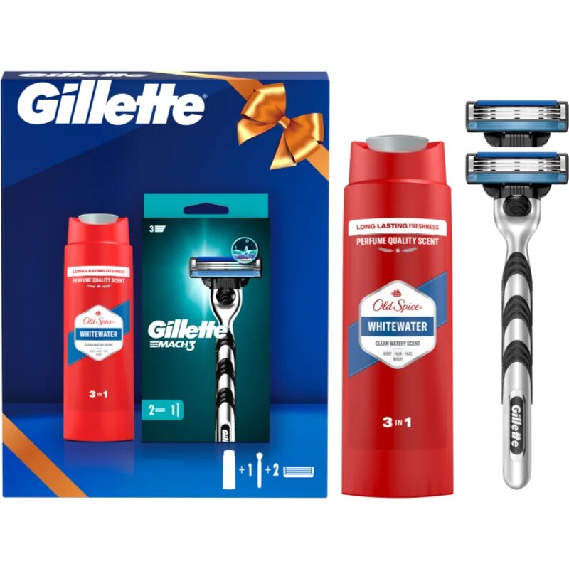 Gillette Whitewater + Mach3 Gift Set dárková sada