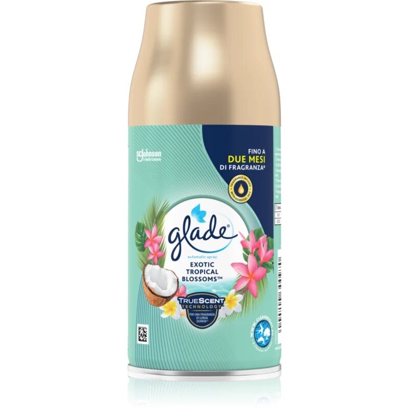 Glade Automatic Exotic Tropical Blossoms automatický osvěžovač vzduchu – náhradní náplň 269 ml
